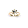 Bague petite fleur saphir plaqué or  - Bijouterie La Petite Française