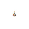 Pendentif fleur multicolore plaqué or  - Bijouterie La Petite Française