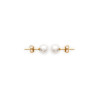 Boucles d'oreilles perle blanche plaqué or - 6 mm  - Bijouterie La Petite Française