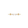 Boucles d'oreilles perle blanche plaqué or - 4 mm  - Bijouterie La Petite Française