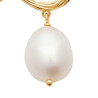 Boucles d'oreilles pendantes Tess perle plaqué or  - Bijouterie La Petite Française
