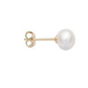 Boucles d'oreilles perle d'eau douce plaqué or - 7 mm  - Bijouterie La Petite Française