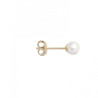 Boucles d'oreilles perle d'eau douce plaqué or - 4 mm  - Bijouterie La Petite Française