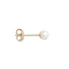 Boucles d'oreilles perle d'eau douce plaqué or - 3 mm  - Bijouterie La Petite Française
