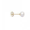 Boucles d'oreilles perle d'eau douce plaqué or - 6 mm  - Bijouterie La Petite Française