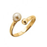 Bague toi et moi perle blanche plaqué or  - Bijouterie La Petite Française