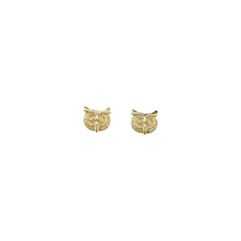 Boucles d'oreilles chouette Or 18 carats jaune  - La Petite Française