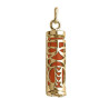 Pendentif Tiki Polynésien corail tendresse plaqué or - 23 MM  - Bijouterie La Petite Française