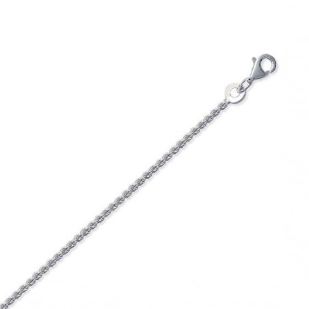 Chaîne corde argent 1.75 mm - 45 cm  - Bijouterie La Petite Française