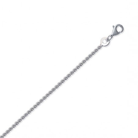 Chaîne corde argent 1.75 mm - 60 cm  - Bijouterie La Petite Française