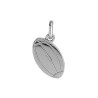 Pendentif ballon rugby argent  - Bijouterie La Petite Française