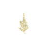 Pendentif chardon plaqué or - 33 MM  - La Petite Française