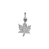 Pendentif feuille d'érable argent   - La Petite Française