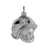 Pendentif casque de pompier argent  - Bijouterie La Petite Française