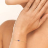 Bracelet plaqué or et améthyste ovale 8 MM  - Bijouterie La Petite Française