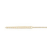 Bracelet plaqué or et améthyste ovale 8 MM  - Bijouterie La Petite Française