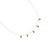 Collier Yanette améthyste plaqué or  - Bijouterie La Petite Française