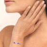 Bracelet Pacifica améthyste plaqué or  - Bijouterie La Petite Française