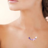 Collier Pacifica améthyste plaqué or  - Bijouterie La Petite Française