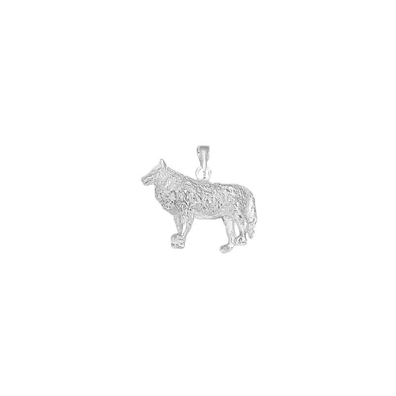 Pendentif loup argent  - La Petite Française
