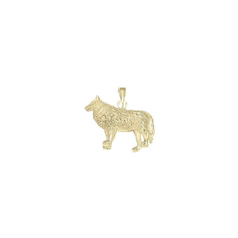 Pendentif loup plaqué or  - La Petite Française