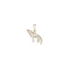 Pendentif loup hurlant argent  - La Petite Française