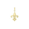 Pendentif Fleur de Lys plaqué or - 32 MM  - Bijouterie La Petite Française