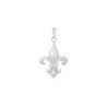 Pendentif Fleur de Lys argent - 32 MM  - Bijouterie La Petite Française