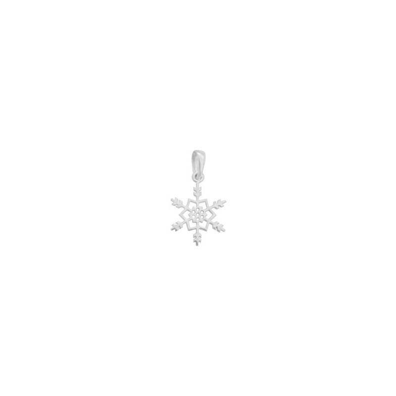 Pendentif étoile des neiges argent - 23 MM  - Bijouterie La Petite Française
