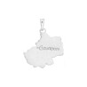 Pendentif carte le Lot argent  - La Petite Française