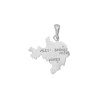 Pendentif carte le Gard argent  - La Petite Française