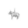 Pendentif boeuf Charolais argent- 25 MM  - Bijouterie La Petite Française
