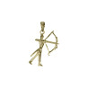 Pendentif archer plaqué or  - La Petite Française