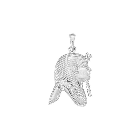 Pendentif masque pharaon Or 18 carats gris - 35 MM  - Bijouterie La Petite Française