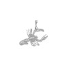 Pendentif homard argent 