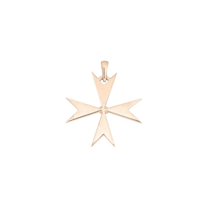 Croix de Malte Or 18 carats rose - 32 MM  - La Petite Française