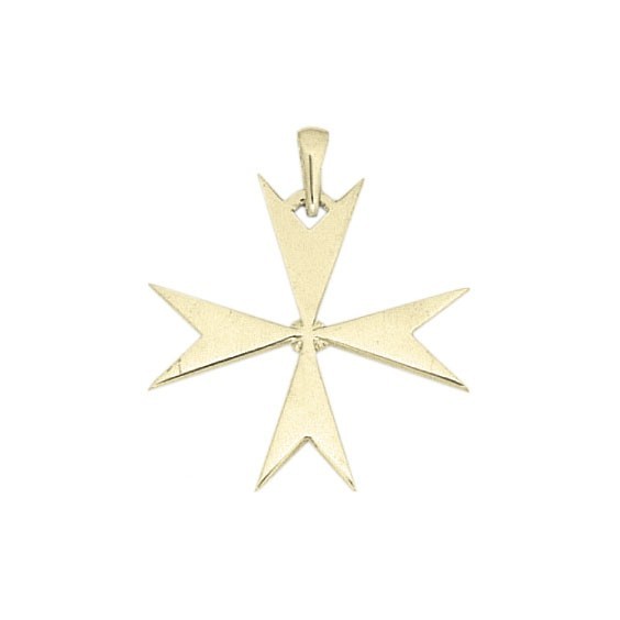 Croix de Malte Or 18 carats jaune - 32 MM  - La Petite Française