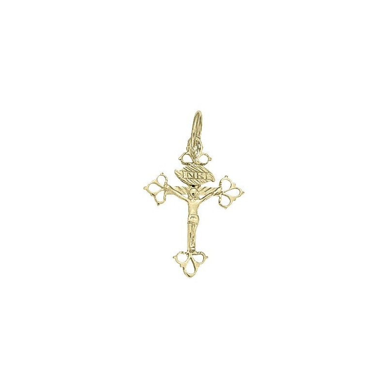 Croix grille à dentelle du Dauphiné Or 18 carats jaune - 42 MM 
