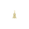 Pendentif chouette plaqué Or- 20 MM  - Bijouterie La Petite Française