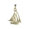 Pendentif voilier trois-mâts plaqué or  - La Petite Française