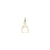 Pendentif étrier de cheval plaqué Or -19 MM  - La Petite Française
