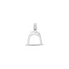 Pendentif étrier de cheval argent  - La Petite Française
