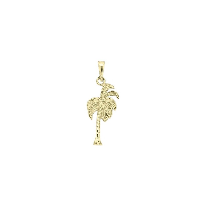 Pendentif cocotier Or 14 carats jaune  - La Petite Française