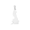 Pendentif carte Grande-Bretagne argent  - Bijouterie La Petite Française