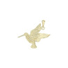 Pendentif bécasse plaqué or  - Bijouterie La Petite Française