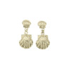 Boucles d'oreilles Coquille Saint-Jacques plaqué or  - Bijouterie La Petite Française