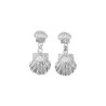 Boucles d'oreilles Coquille Saint-Jacques argent  - Bijouterie La Petite Française