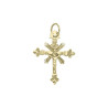 Croix plate des Valloire plaqué or - 51 MM  - Bijouterie La Petite Française