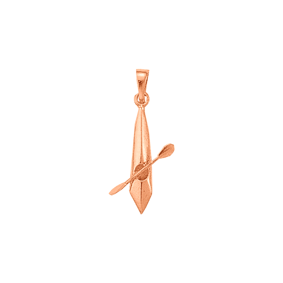 Pendentif kayak plaqué Or rose  - Bijouterie La Petite Française