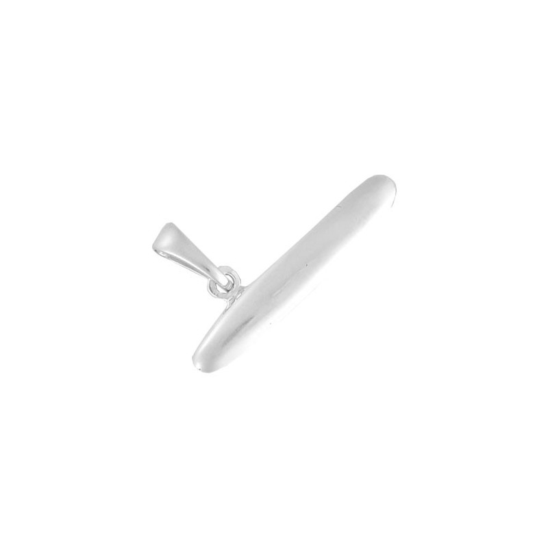 Pendentif baguette de pain argent  - Bijouterie La Petite Française